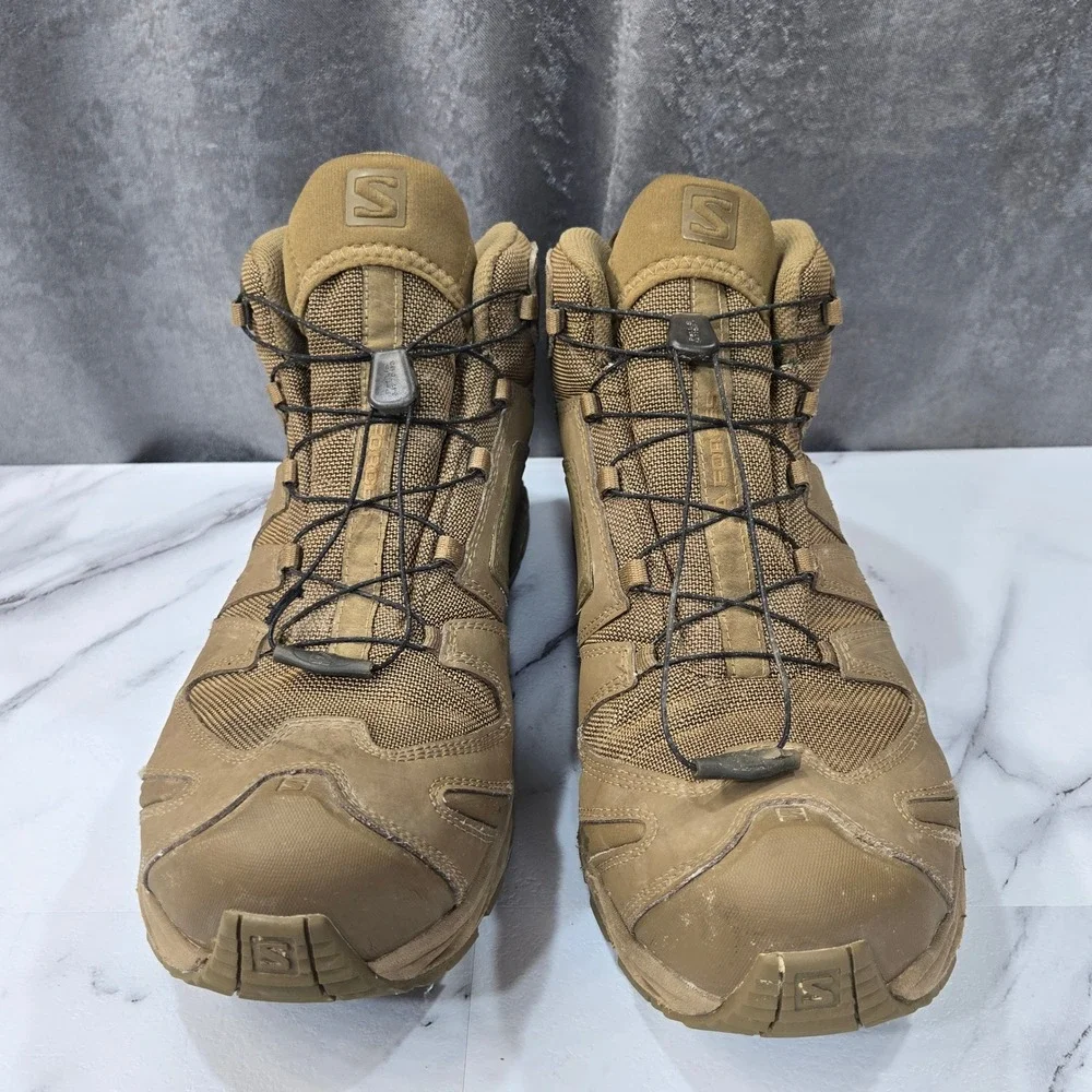 Salomon XA Forces Mid GTX Gore-Tex Tactical Boots Mens 15 Coyote Brown 401382